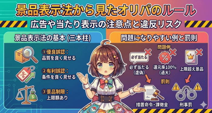 景品表示法から見たオリパのルール