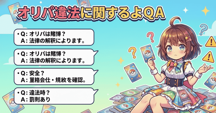 オリパ 違法に関するよくある質問