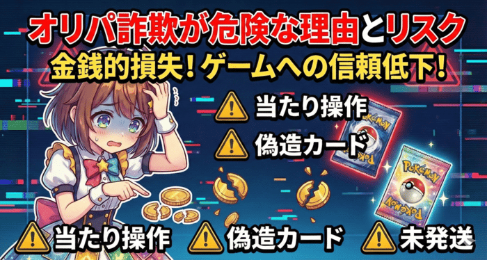 オリパ詐欺が危険と言われる理由と潜在リスク