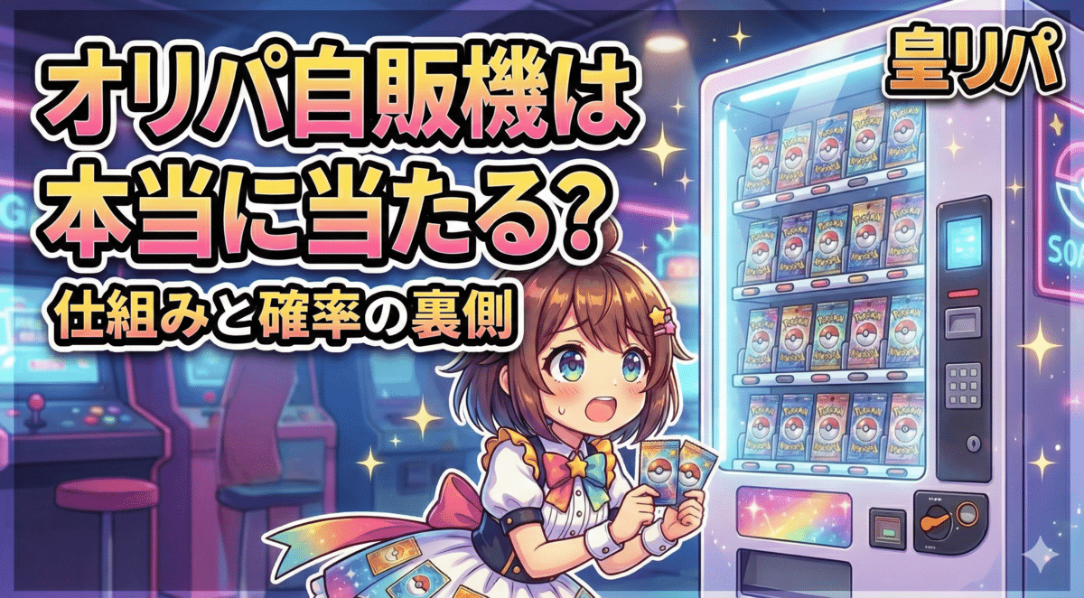 オリパ自販機は本当に当たる？仕組みや確率の裏側をやさしく解説
