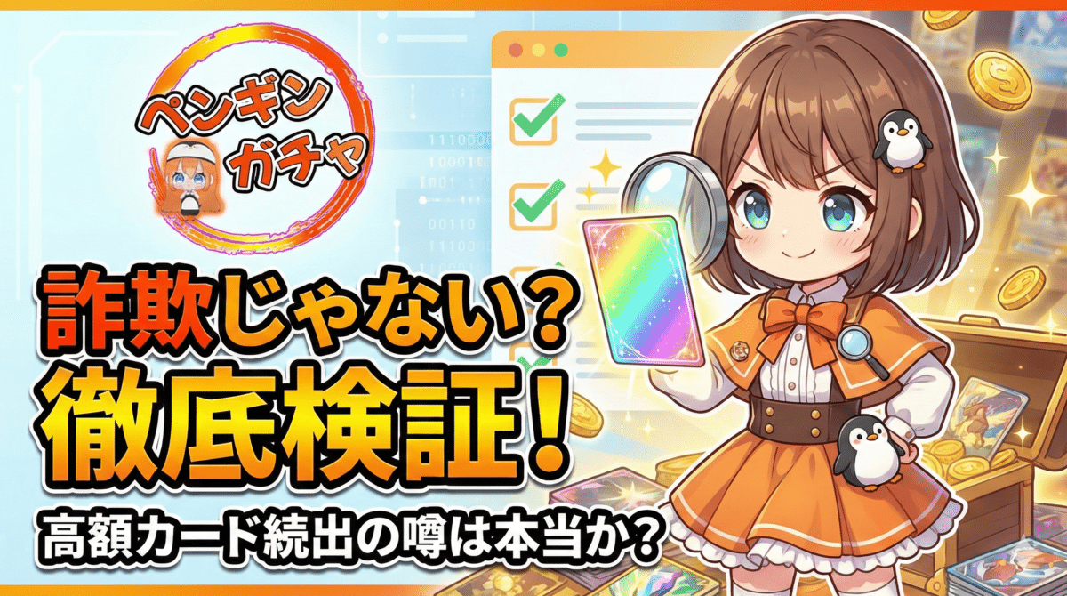 ペンギンガチャは詐欺じゃない？高額カード続出の噂は本当か徹底検証！
