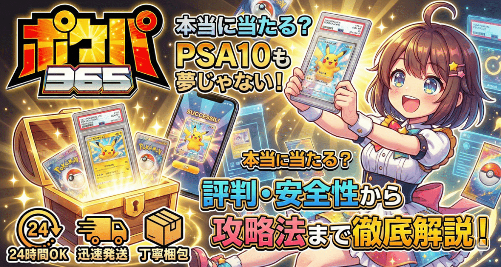 ポケパ365は本当に当たる？PSA10も夢じゃない！評判・安全性から攻略法まで徹底解説