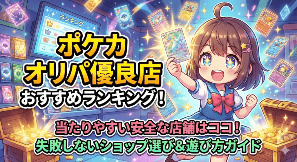 オリパ優良店おすすめランキング！ポケカの当たりやすい安全な店舗