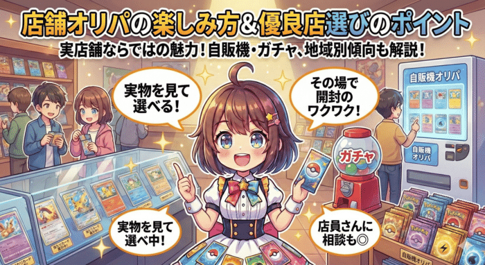 店舗オリパの楽しみ方と優良店を探すポイント