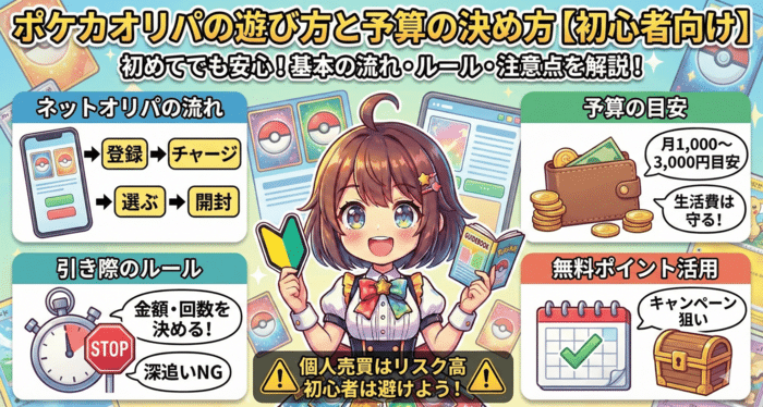 ポケカオリパの遊び方と予算の決め方【初心者向け】